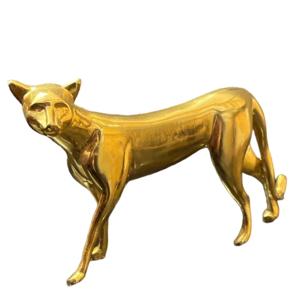 Vintage 1988 Franklin Mint Curio Cabinet Cat Collection Figurine